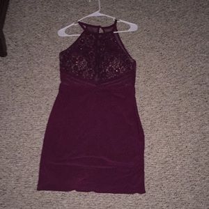 Maroon homecoming dress